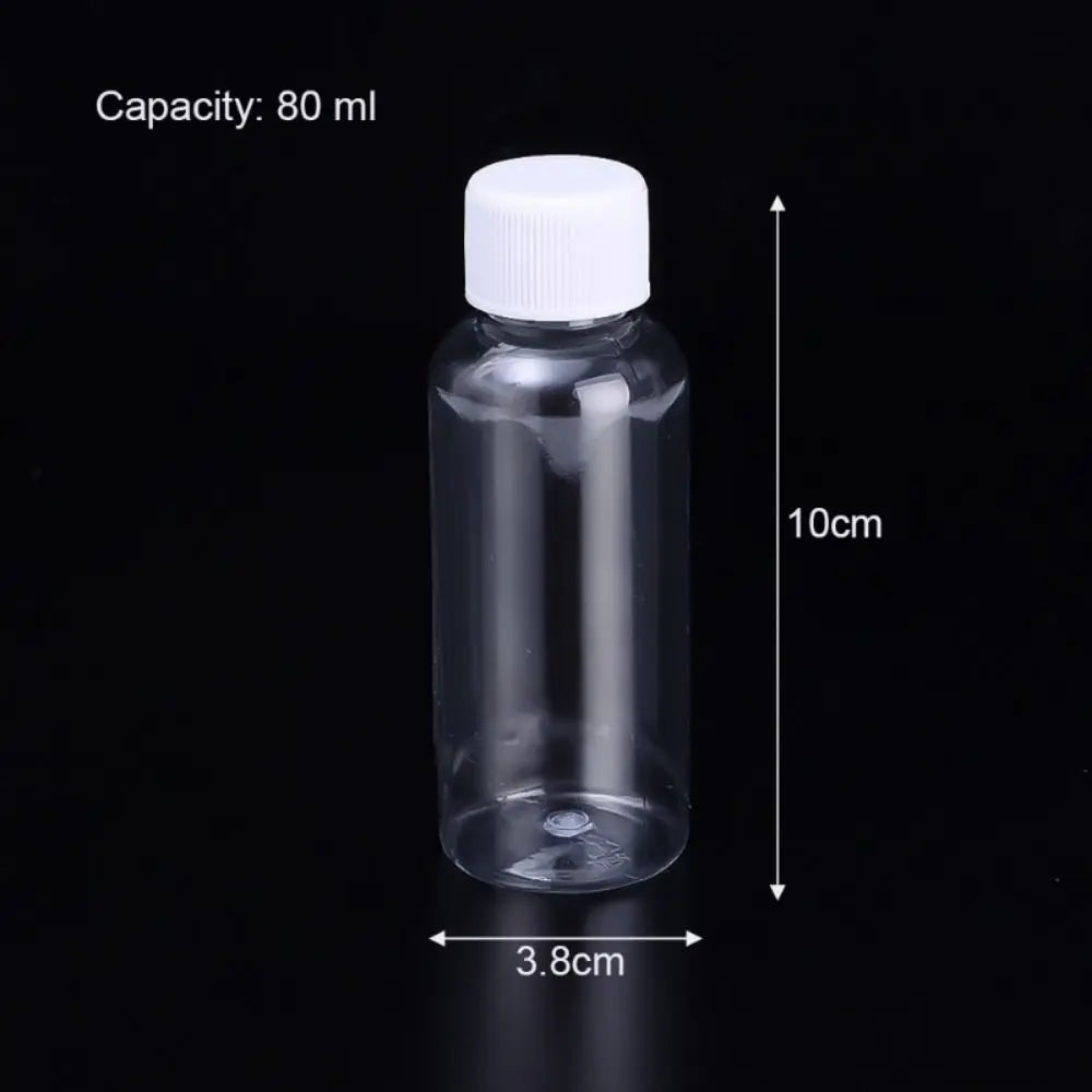 AfricSeal HI-Bouteille d'emballage réutilisable en plastique, plusieurs échantillons de cosmétiques, shampoing, poudre liquide, 10 ml, 20 ml, 30 ml, 50 ml, 80 ml, 100ml