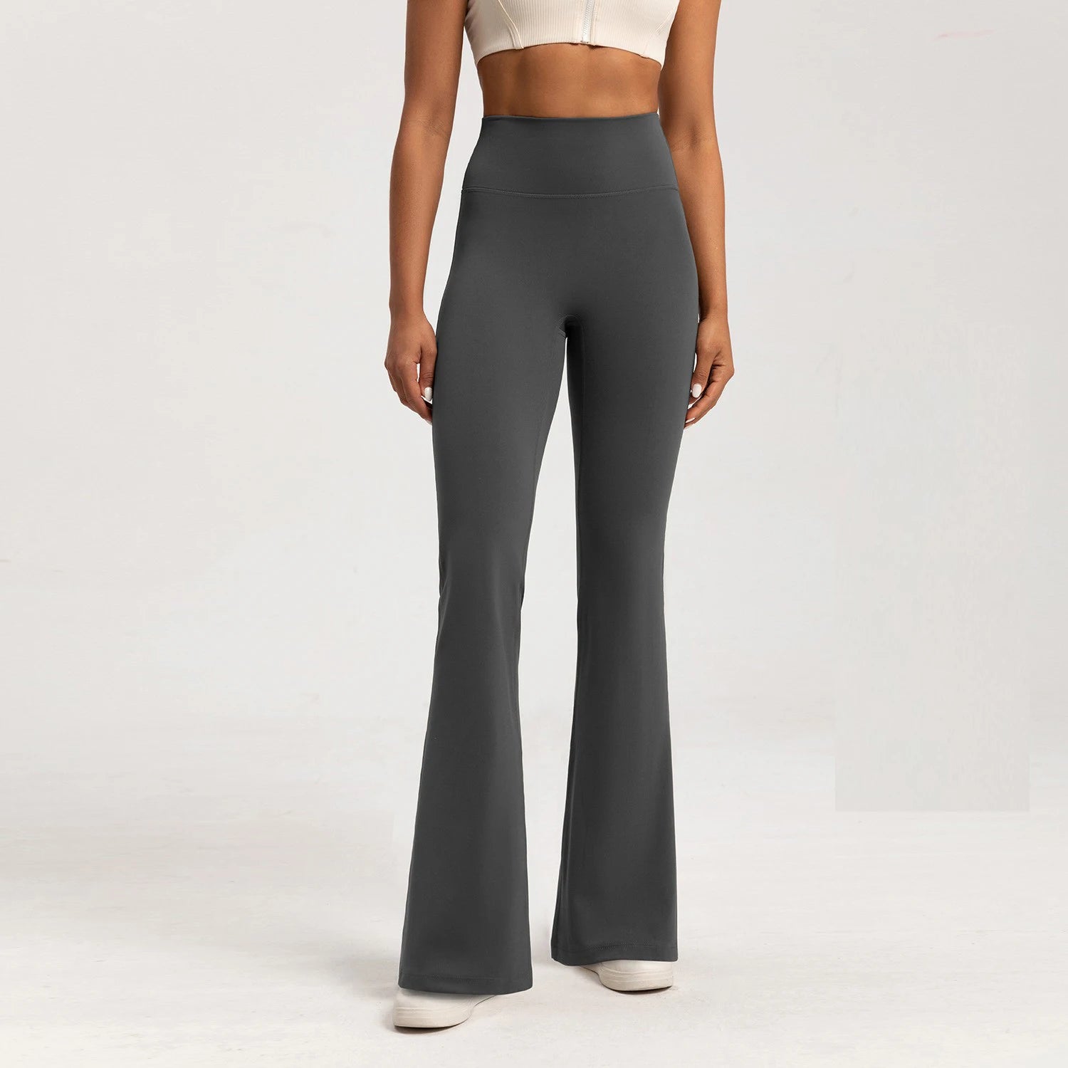 Premium Yoga Leggings, High-Waisted Slim Yoga Pants, Wide-Leg Breathable Bottoms, Casual Gym Sport Bell Leggings for Women