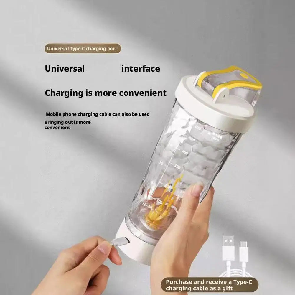 Tasse de mélange automatique avec chargeur USB, bouteille Shaker de protéines et de poudre, étanche, silencieuse, Portable, multifonction, tasse de café et de lait