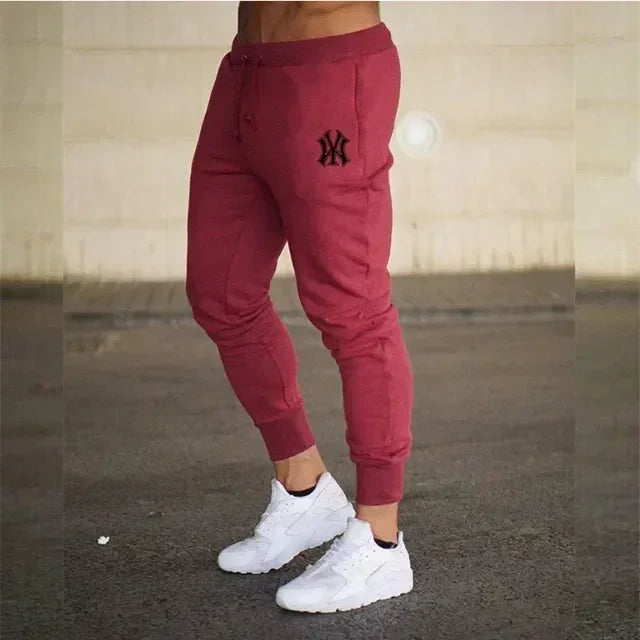 Men's slim fit athletic jogging pants, fitness track pants, sweatpants, Harajuku streetwear, casual summer wear, fjNew