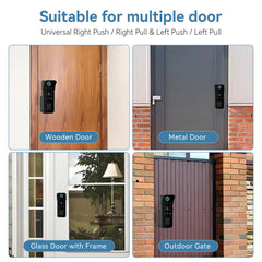 Tuya – serrure de porte intelligente étanche, empreinte digitale, télécommande de jardin extérieur, carte APP, Code numérique, serrure électronique à Double jante ﻿ ﻿