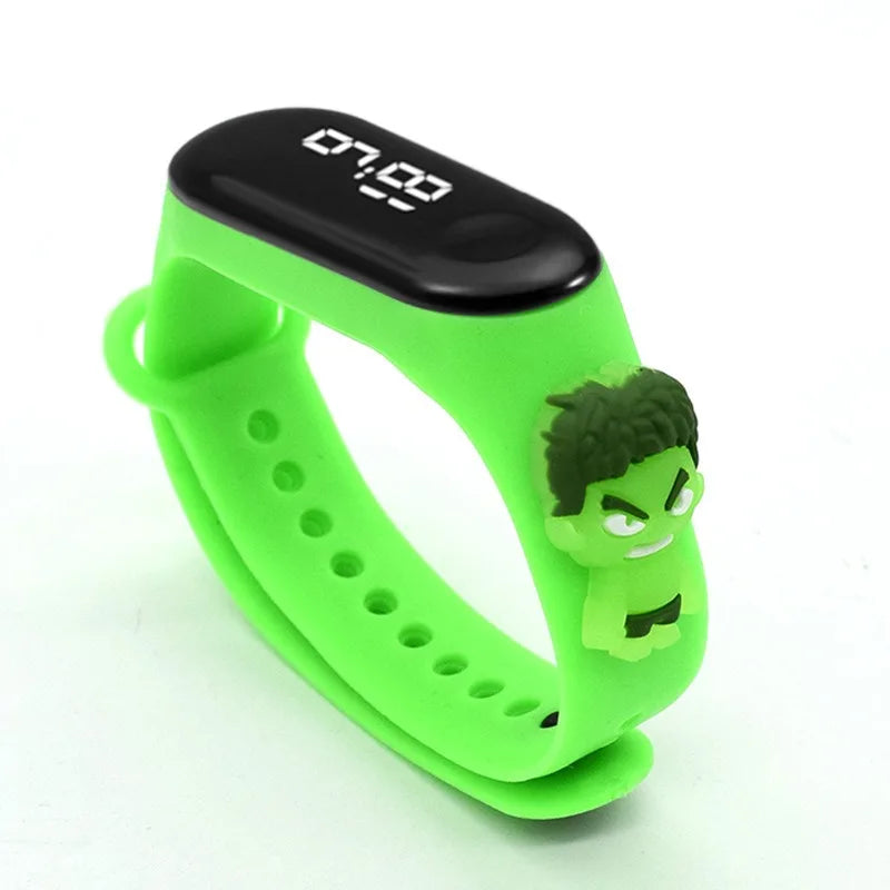 Dessin animé Marvel montre pour enfants montres de mode électronique affichage LED numérique montres étanche cadeau de vacances enfants montres