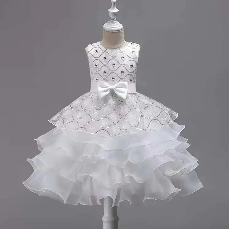 Robe de demoiselle d'honneur pour mariage, tenues d'anniversaire pour bébés filles de 2 à 8 ans, robes de première Communion pour enfants, vêtements de fête pour enfants