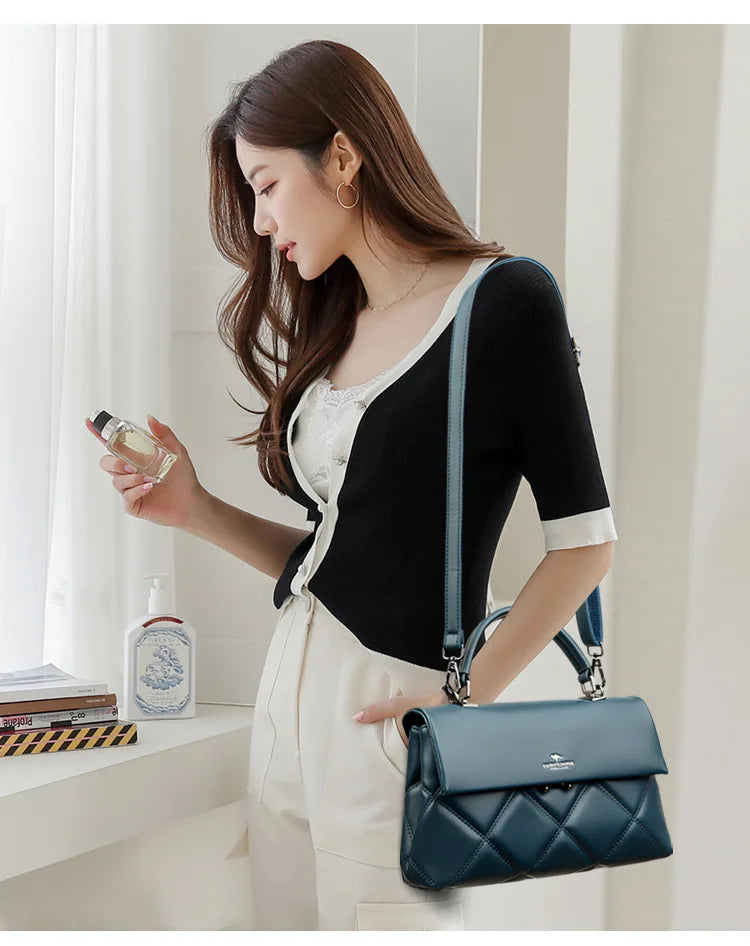 Sac pour femmes nouvelle tendance sacs à main coréens concepteur de luxe marque dames sacs à bandoulière en cuir souple mode polyvalent sacs à bandoulière