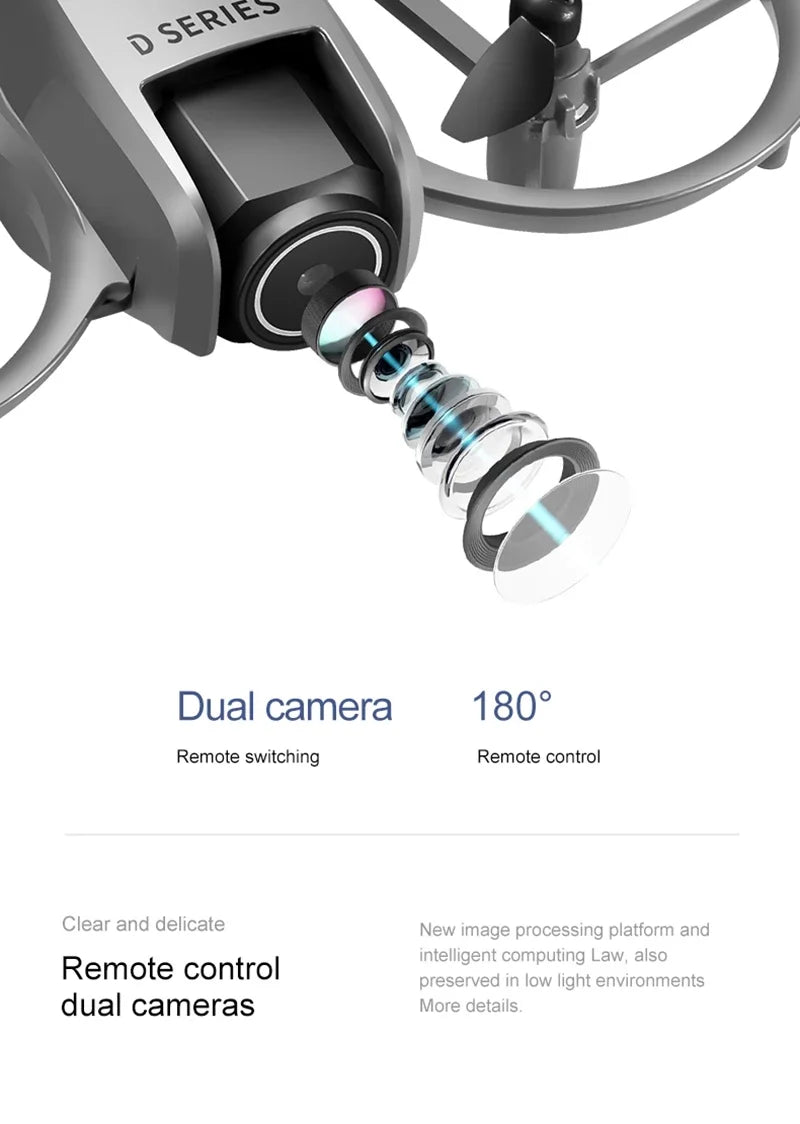 Xiaomi D16 Drone 8K HD double caméra réglable électriquement débit optique évitement d'obstacles quadrirotor télécommandé 15000M