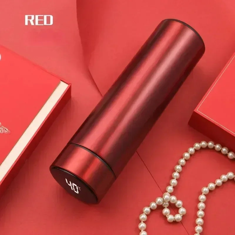 Bouteille Thermos en acier inoxydable de 500ml, avec affichage numérique de la température, tasse de mesure intelligente de la température, flacon sous vide