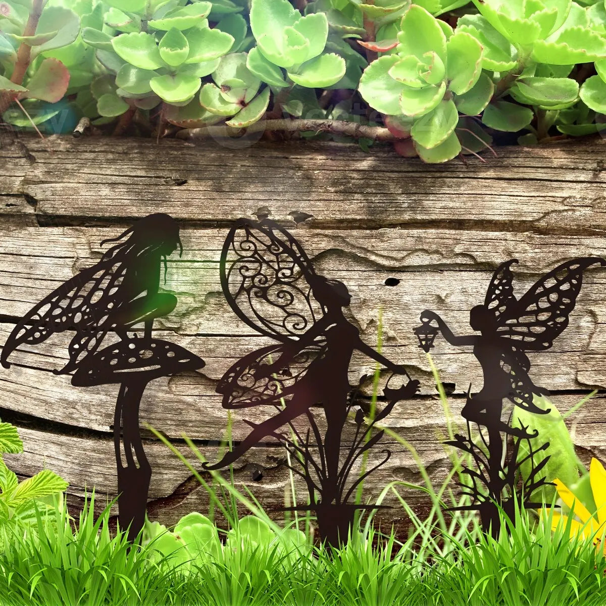 Metal fairy garden outdoor decoration for your patio and lawn