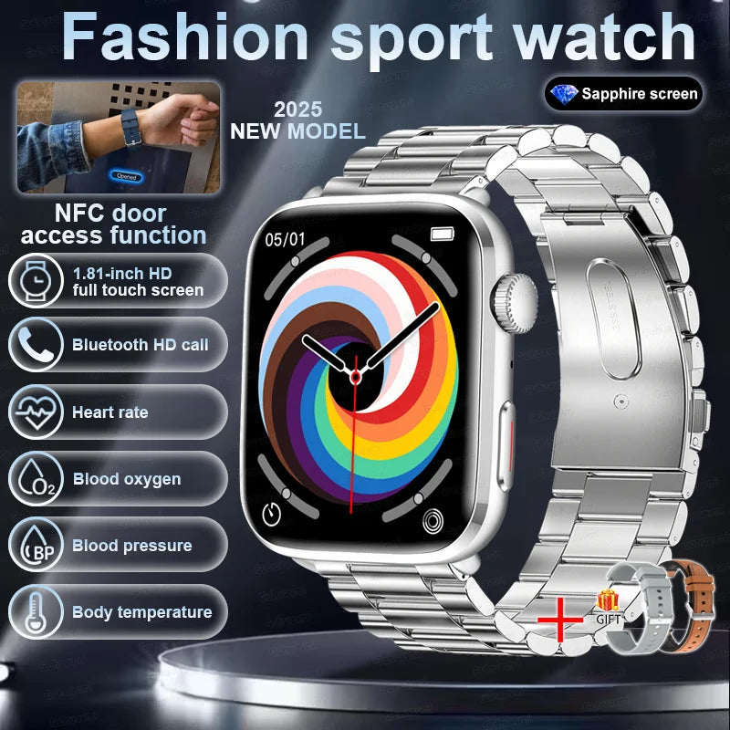 Montre intelligente montre Version mondiale hommes femmes HD AMOLED affichage fréquence cardiaque Bluetooth appel GPS piste étanche sport montres intelligentes