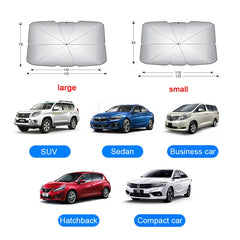 Pare-soleil de voiture, Parasol de Protection pour pare-brise intérieur d'été, accessoires de Protection pour ombrage automobile