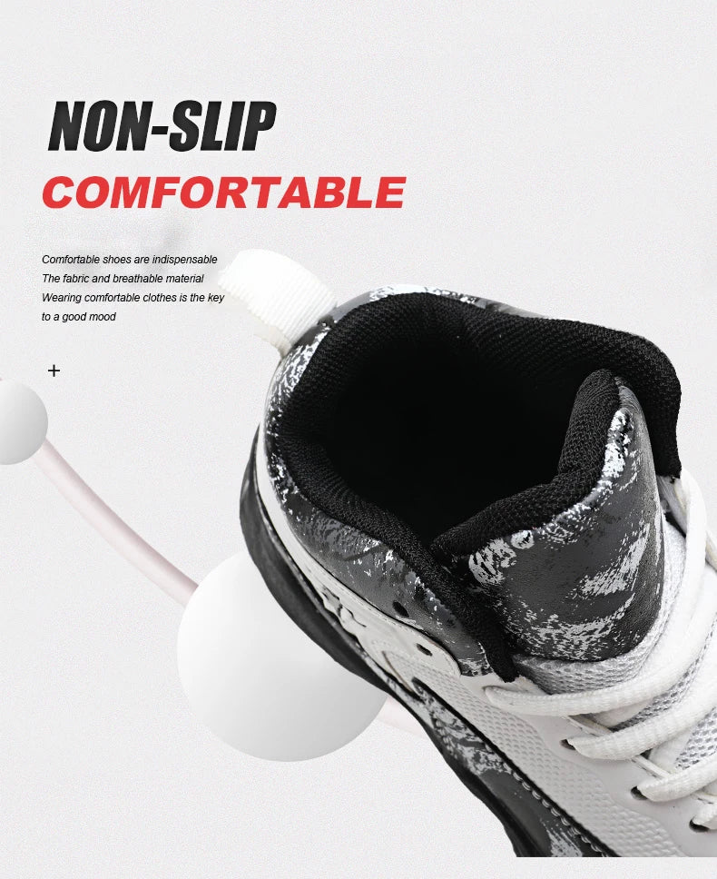 Chaussures de Basket-ball pour enfants, baskets d'extérieur antidérapantes, de sport, de course, d'entraînement, de marche