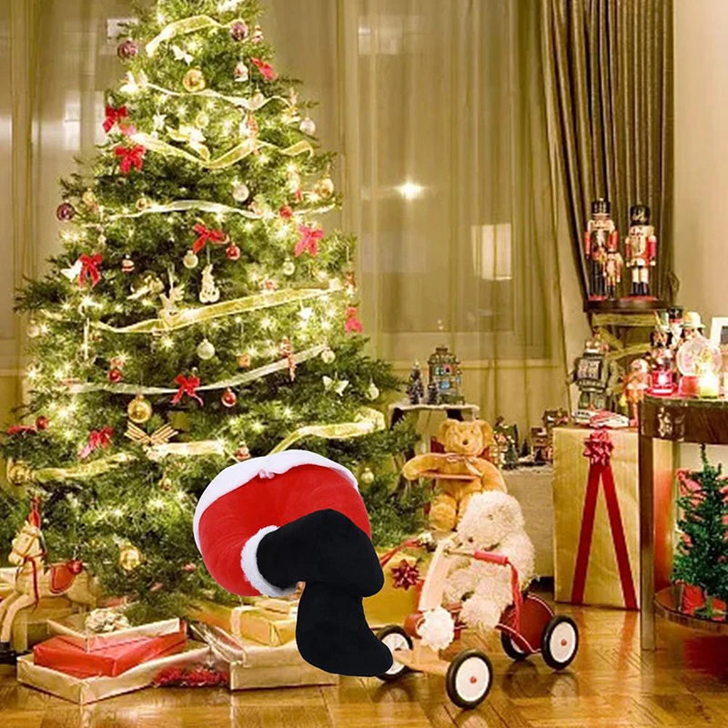 Décoration d'arbre de noël, jambes de père noël, décor de porte en peluche, jambe d'elfe du père noël, décor de noël pour la maison, ornements suspendus 2024