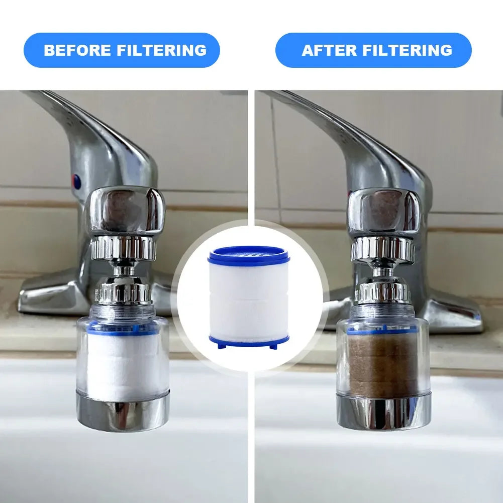 Filtres de robinet rotatifs à 360 degrés, support de barboteur anti-éclaboussures pour la cuisine domestique, salle de bains, purificateur de filtre de nettoyage d'eau