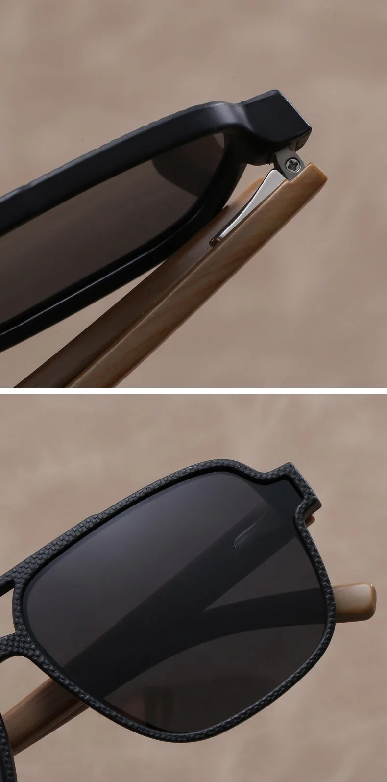 Lunettes de soleil à Grain de bois pour hommes lunettes de soleil à Grain de bois lunettes pour hommes lunettes polarisantes lunettes de Protection UV