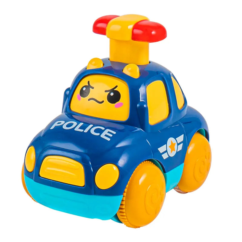 Voitures jouets pour bébé de 1, 2, 3 ans, cadeau pour garçon, camion de dessin animé, jouets éducatifs, voitures à tirer, jouets pour tout-petits de 12 à 18 mois