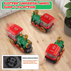Jouet de Train pour tout-petits 3-5, camions Locomotive moteur à vapeur électrique avec fumée, lumière et son, camions jouets pour tout-petits, cadeau pour garçons