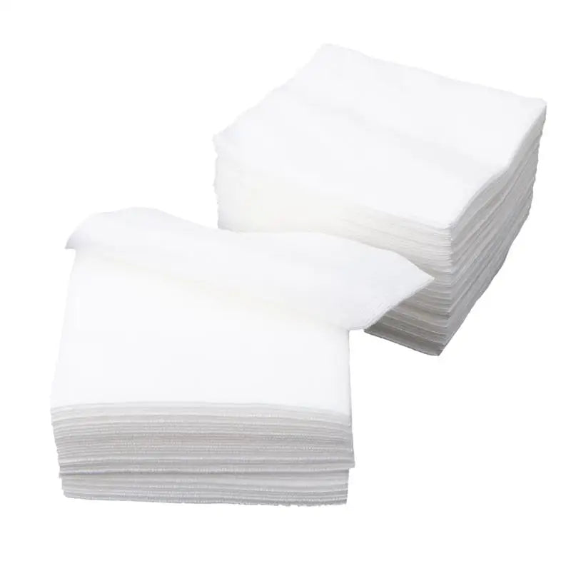 300 pièces tampon de gaze Non tissé éponges de gaze de premiers secours pour le soin des plaies gaze stérile Flexible respirant (blanc)