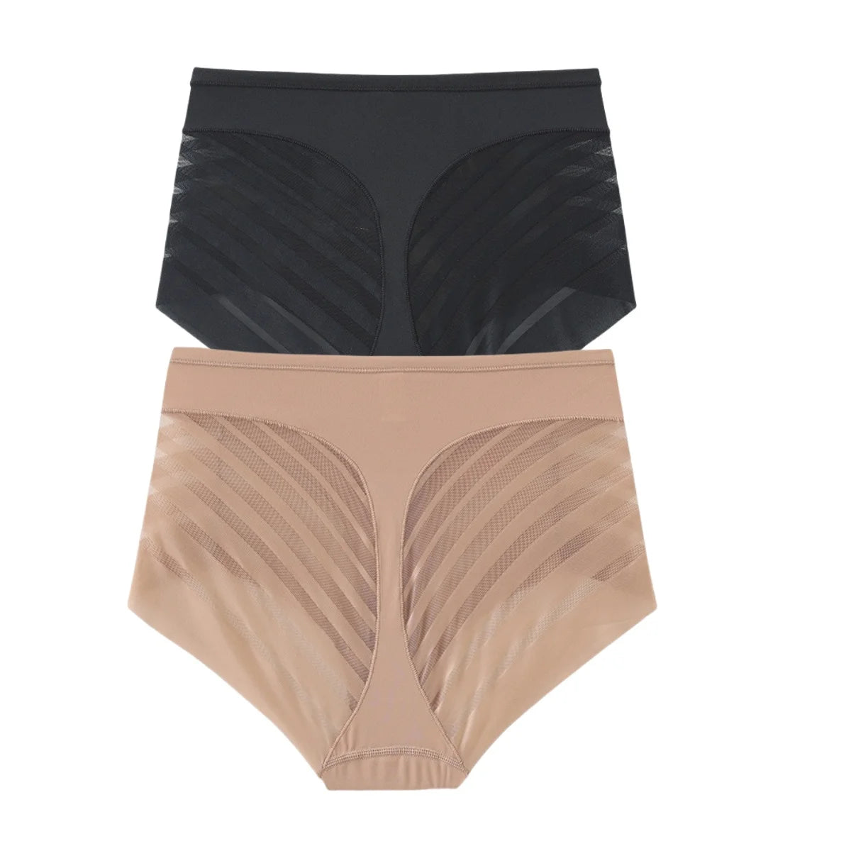2 pièces/ensemble glace soie ventre contrôle culottes femmes taille haute Shapewear pantalon femme Sexy Lingerie sous-vêtements amincissants M-3XL slips
