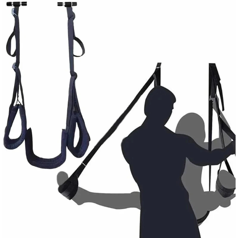 Door swing, sex toys for couples, BDSM play, adjustable straps, open leg spreader for women, adult sex game products