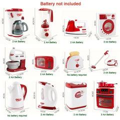 Appareils de cuisine jouets jouet ensemble de cuisine pour enfants jouer cuisine maison de poupée accessoires mélangeur cafetière Machine mélangeur grille-pain