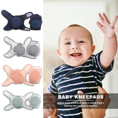 1 paire de genouillères coordonnantes pour bébé, coudières de sécurité pour enfants, protège-jambes pour nourrissons et tout-petits
