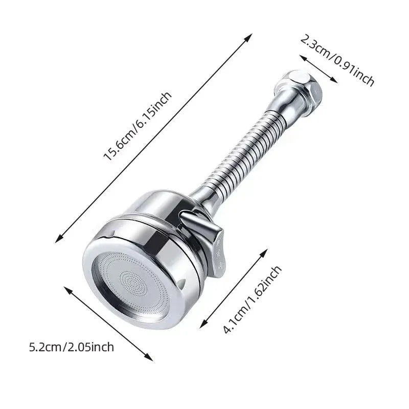 BAOKEMO buse de robinet robinet d'évier de cuisine Booster tête de pulvérisation 3 Modes de sortie d'eau Rotation à 360 degrés