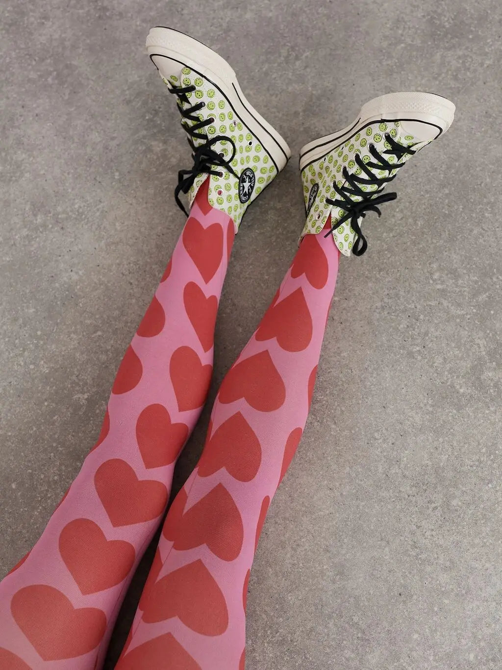 Collants Longs pour Femme et Fille, avec Impression Créative Cœur/Floral/Nuage/Plaid, Leggings Moulants artificiel astiques, Collection Été Automne
