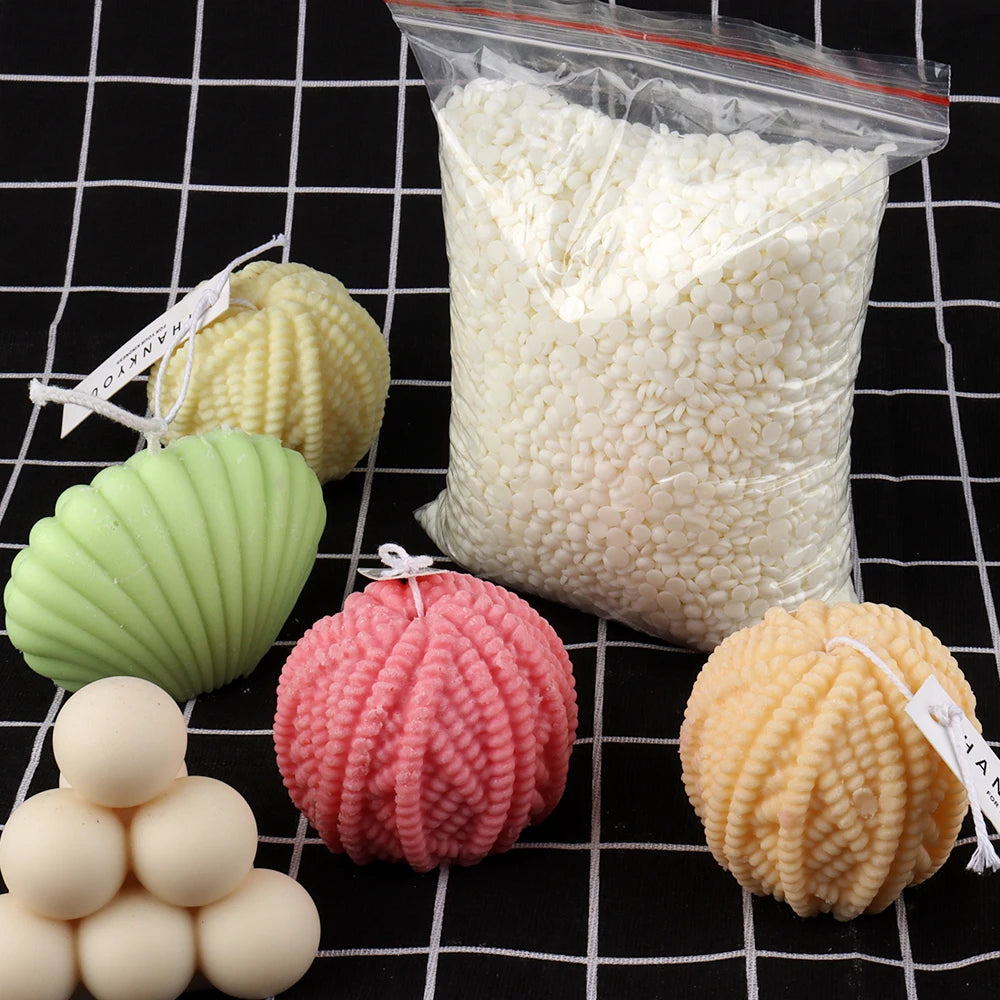 Bougie parfumée en flocons de cire de soja naturelle, 100/200/500/1000g, matériau naturel, sans additif, bricolage, sans fumée, fournitures de fabrication de bougies