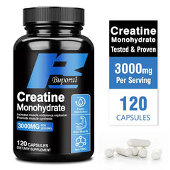 Creatine monohydrate - Improves muscle strength, promotes muscle recovery and growth, and enhances athletic performance. Vegan.