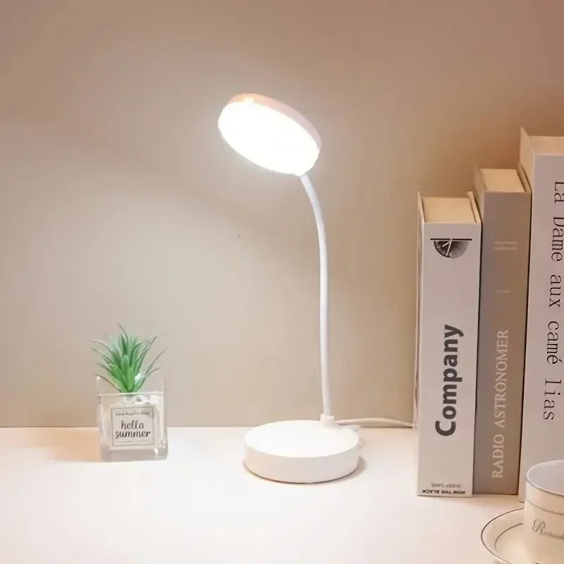 LED Table Lamp, 3 Levels, Dimmable, Wireless, Touch-Sensitive LED Desk Lamp, Night Light, USB Rechargeable Touch Lamp for Bedroom, Study, Office