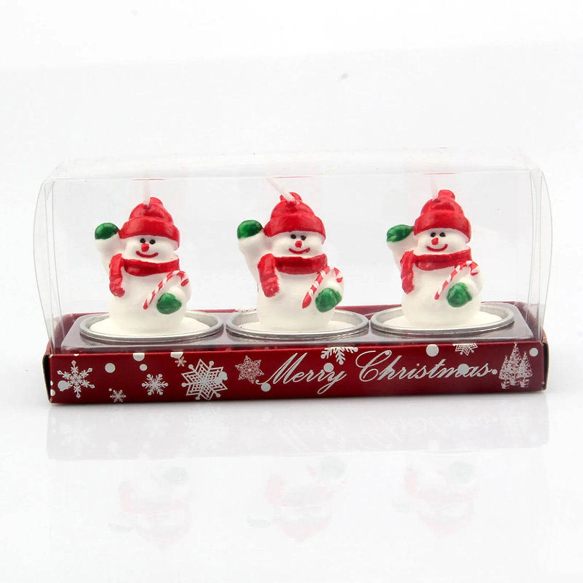 Bougie parfumée pour arbre de noël, faite à la main, père noël, bougies mignonnes en cire de soja, bonhomme de neige, bougies de mariage, décoration de la maison, cadeaux de fête de noël