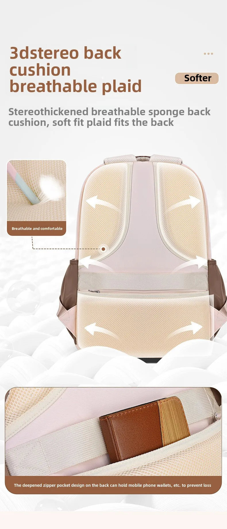 Sac à dos d'école pour enfants avec pendentif de dessin animé pour enfants adolescent Kawaii cartable filles enfants orthopédie sacs à dos imperméables sac