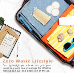 Tampons Démaquillants Réutilisables, Ronds en Coton Naturel Lavable pour Types, Tampon de Maquillage Lavable avec Sac à illant, 10 Pièces