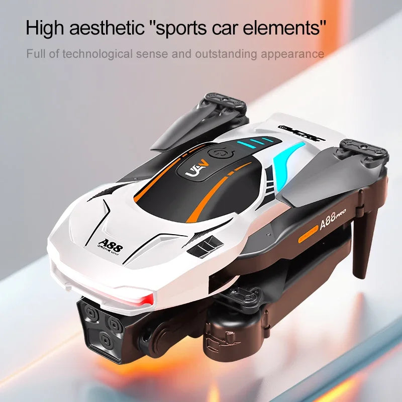 Mini importateur A88 avec caméra pour touristes 8K, haute définition, photographie aérienne professionnelle, GPS, évitement d'obstacles, quadrirotor, importateur de sécurité RC