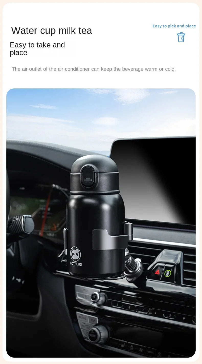 Porte-gobelet d'eau pour voiture, porte-boisson au thé, sortie de climatisation, cendrier, siège à cadre fixe, multifonction