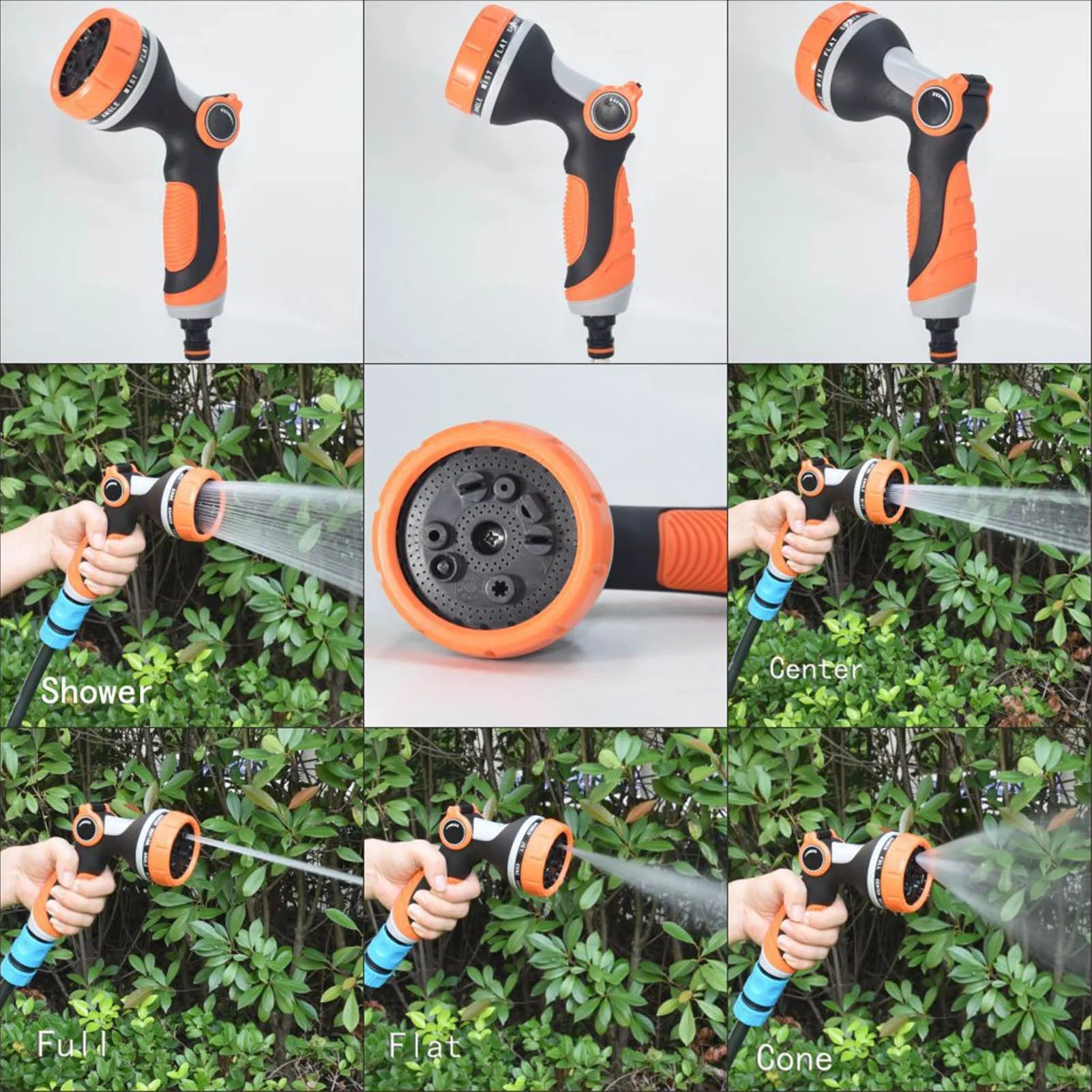 Garden hose nozzle sprayer, garden hose sprayer, high-pressure garden sprayer, 10 modes, RapDuty, suitable for water, plants, and lawns