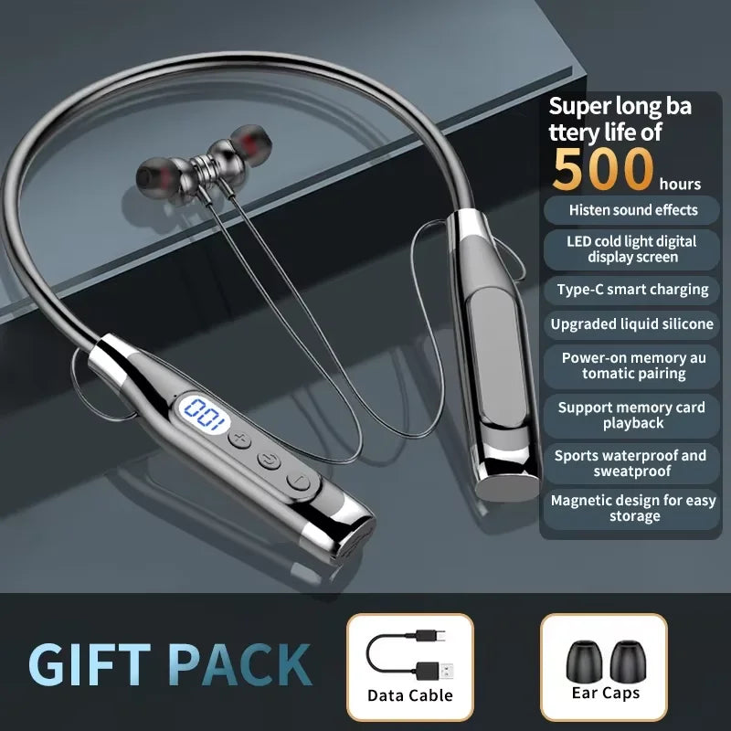 TWS Headphones Earbuds Earphones Earhook, Ecouteurs Bluetooth 5.49 sans Fil Casque Audio avec Haut-parleurs dynamiques de, avec microphone, Son stéréo immersif, 28h d'Autonomie pour Sport, entraînement, Yoga, Extérieur