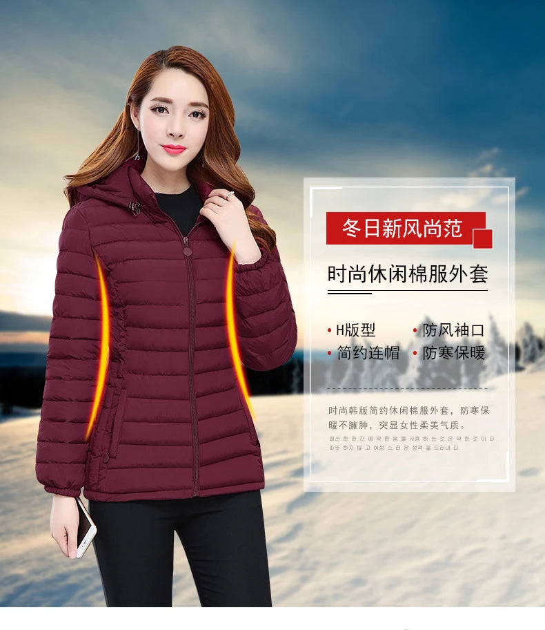 2025 nouvelle veste d'hiver de haute qualité pardessus stand-callor manteau femmes mode vestes hiver chaud femme vêtements décontracté Parkas