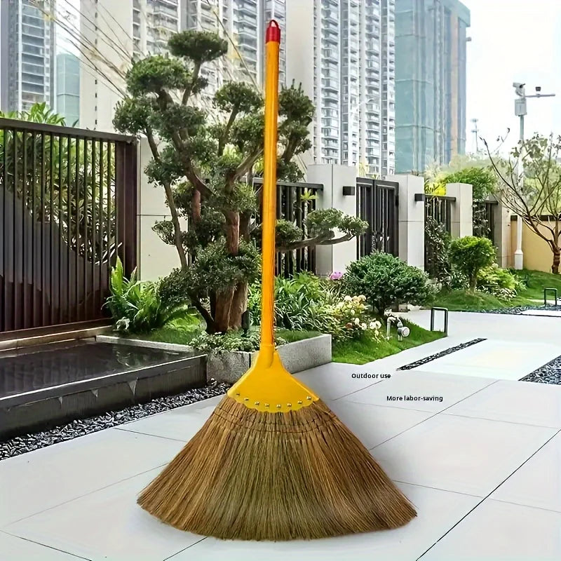 Balai à mangue tissé à la main écologique - adapté aux sols durs - idéal pour les salon, les chambres, les cuisines et le nettoyage extérieur