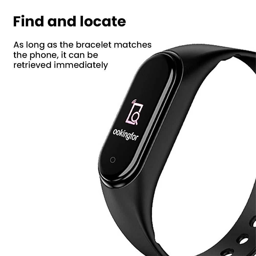 Waterproof sports smartwatch with activity, blood pressure and heart rate monitor, electric clock, new