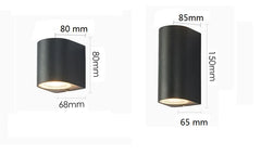 Applique Murale LED à Double Tête Imperméable Conforme à la Norme IP65, Éclairage d'Extérieur, 5/10W