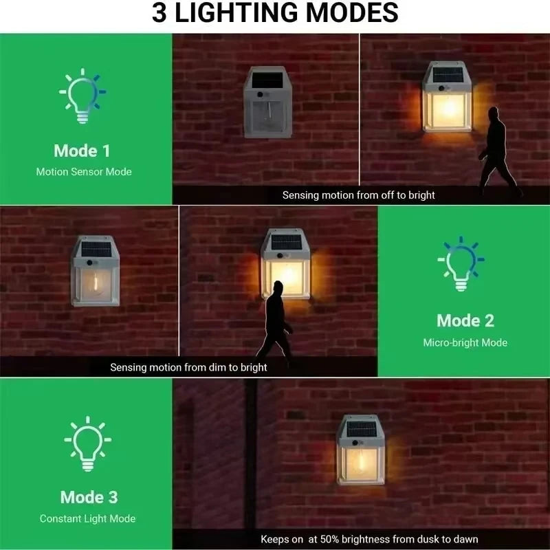 Powerful outdoor solar garden lamp, solar-powered outdoor light, waterproof LED light, outdoor decoration
