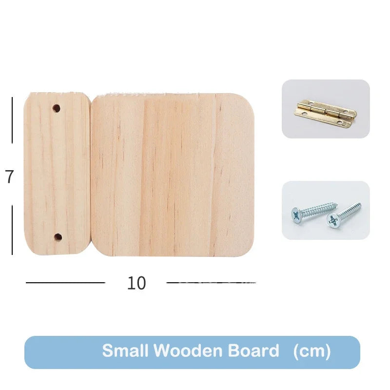 Jouets Montessori, planche occupée, accessoires de bricolage, apprentissage, éducation, jeux de société occupés pour bébé, composants de planche d'activité, pièces en bois