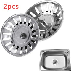 Bouchon de crépine d'évier de cuisine, 2 pièces, bouchon de déchets, filtre d'évier, filtre de vidange de sol, outils de cuisine