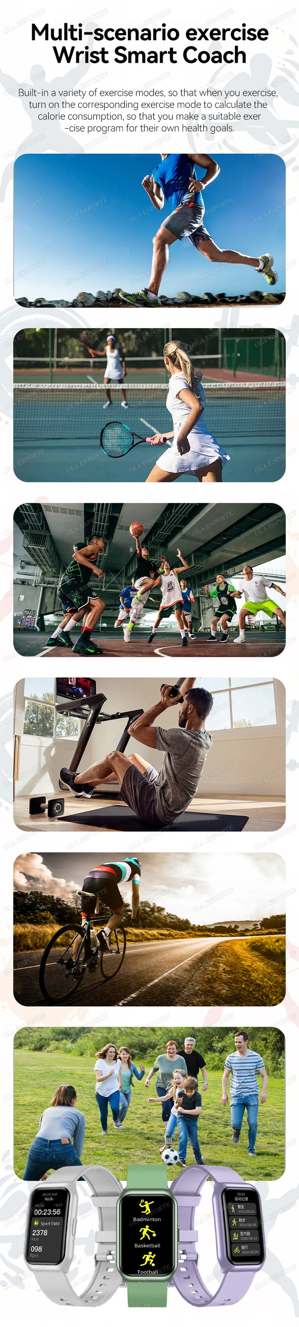 Nouveau écran incurvé montre intelligente 2025 pour montre de santé fréquence cardiaque sang oxygène/pression moniteur de sommeil sport étanche Smartwatch