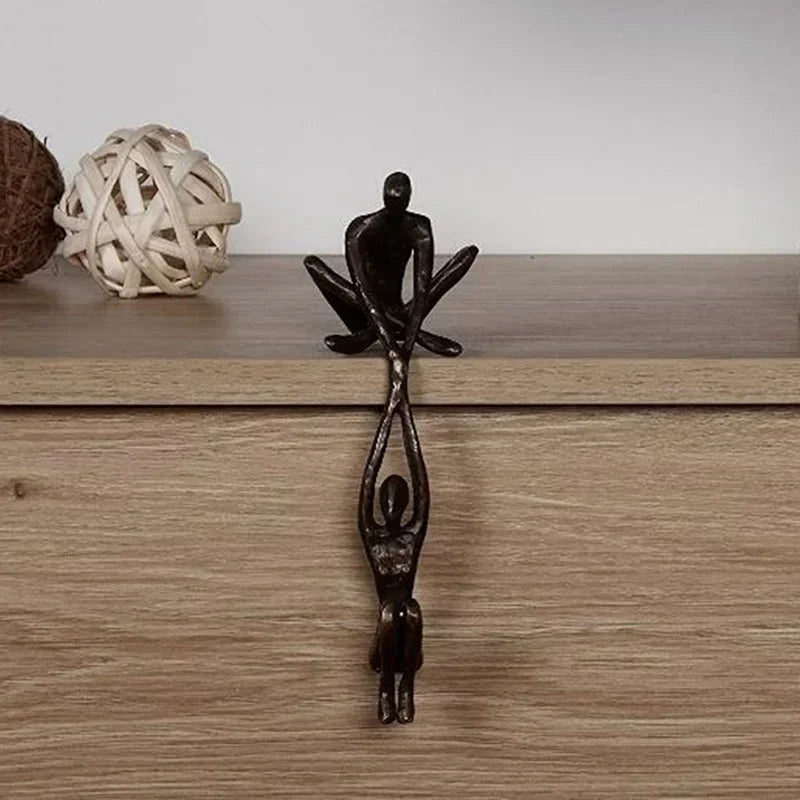 Man Lifting Woman Figurine Art Statue Lover Sculpture Ornament Home Office Decor Dancing Couple Sculpture Art Creative Artwork