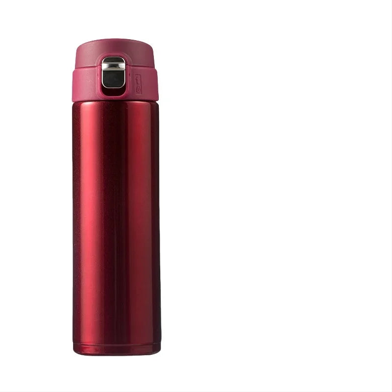 Les étudiants vont à l'école tasse Thermos couverture de balle créative tasse d'eau potable directe Simple couleur unie Durable et pratique