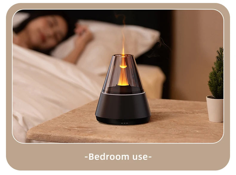 Diffuseur d'huiles essentielles, diffuseur d'arôme d'aromathérapie de Style moderne avec bougie, humidificateur ultrasonique à brume fraîche de parfum