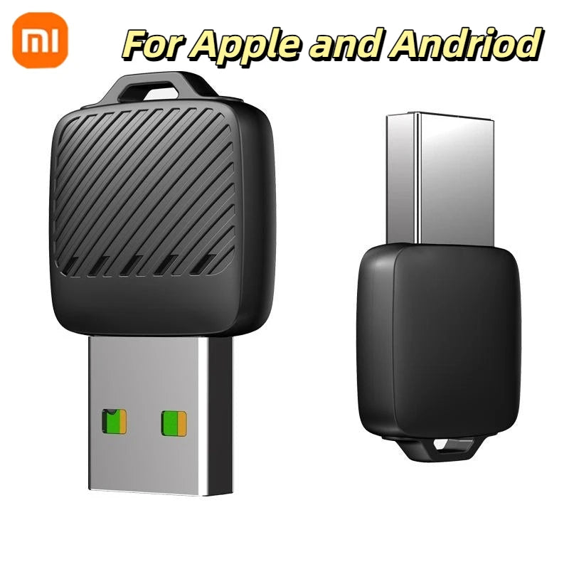 Xiaomi 2-in-1 Wireless Android Auto Adapter, Wireless CarPlay Dongle, AI Smart Car System Smart Box for Wired CarPlay