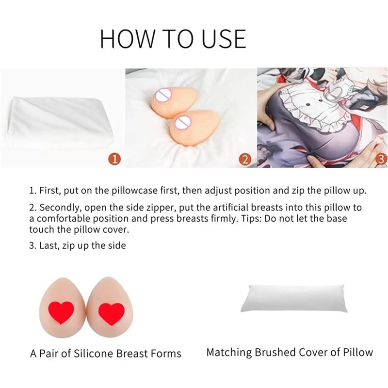 Taies d'oreiller dessin animé Dakimakura, 60x180cm, siège 3D personnalisé B/C/F, literie, Simulation de fesses en Silicone, coussin Genshin Impact