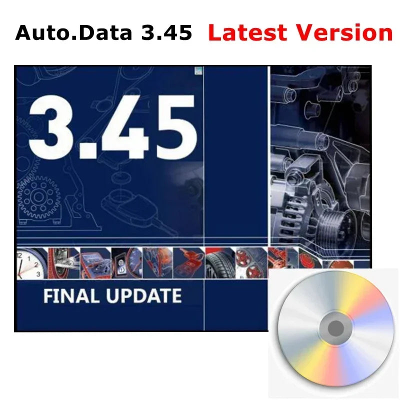 2025 Hot Autodata 3.45 3.40 logiciel de Diagnostic de réparation automobile Diagrammes de câblage données outil de Diagnostic d'équipement de réparation automobile